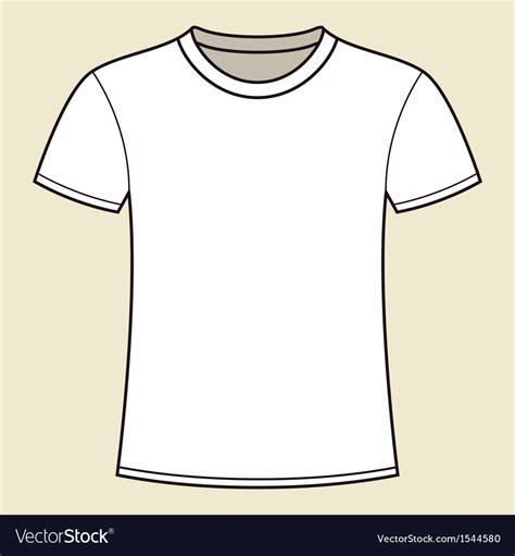 blank white  shirt template royalty  vector image