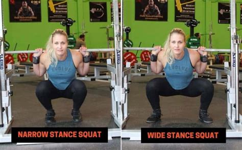 narrow stance squat  wide stance squat powerliftingtechniquecom