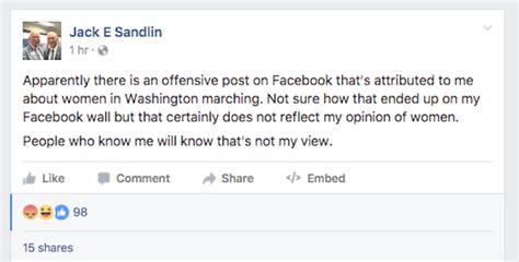 state senator jack sandlin fat shames women in facebook meme