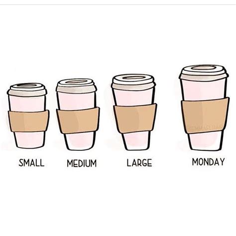 how big was your monday pink coffee cups pink coffee