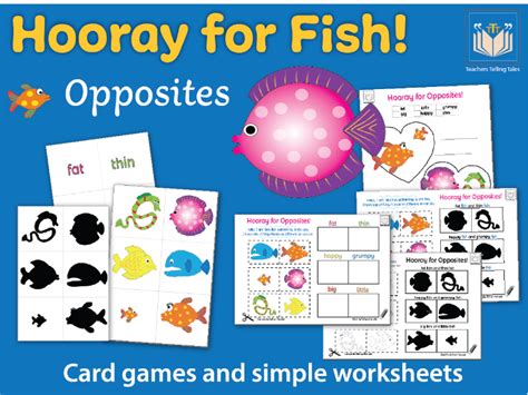 hooray  fish opposites teaching resources