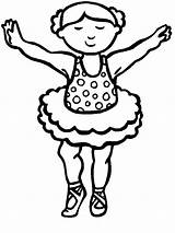 Coloring Pages Ballet Girl Little Ballerina Practice Practise Girls Colorear Para Coloringsky Dance sketch template