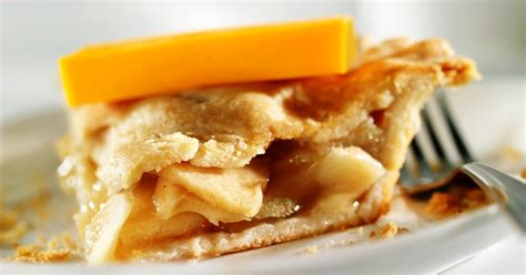 Cheddar Cheese Apple Pie Traditional Sweet Pie From New England