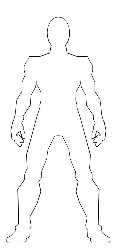 printable female body outline printable coloring pages