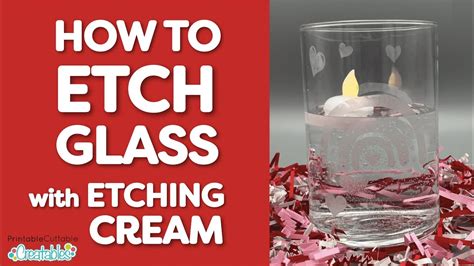 How To Etch Glass Using Etching Cream Youtube
