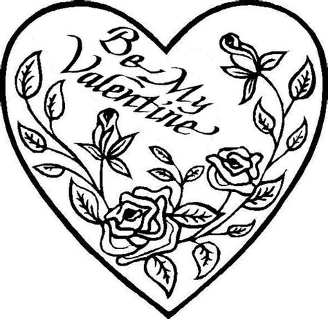 hearts  roses coloring pages printable coloring pages