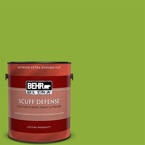 behr ultra  gal    green extra durable flat interior paint