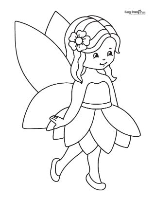 fairy coloring pages  printable sheets easy peasy  fun