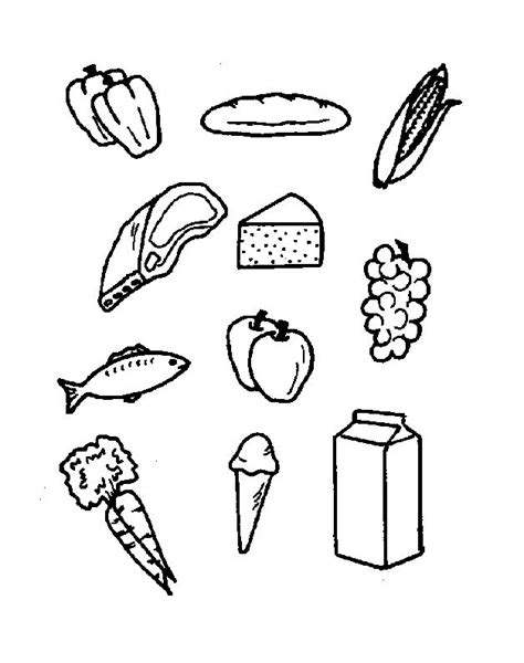 printable food coloring pages  kids coloring pages  kids