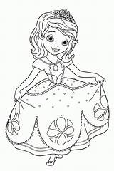 Princesa Princesas Princesinha Colorir sketch template