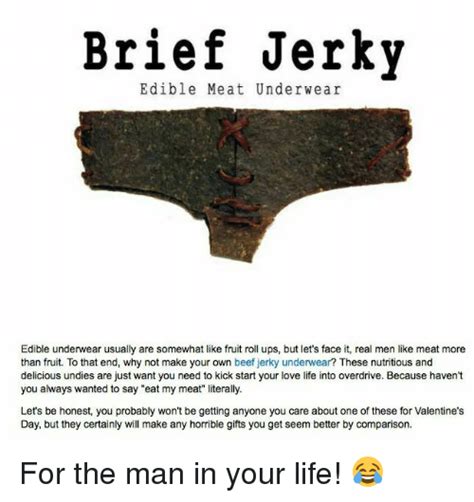Brief Jerky Edible Meat Underwear Edible Underwear Usually
