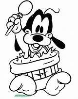 Goofy Disneyclips Pluto Drum sketch template