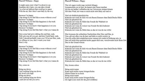 pharrell williams happy german translation lyrics youtube