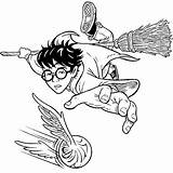 Potter Quidditch Broom Balai Volant Magique Kleurplaat Topkleurplaat Tegninger Besom Coloriages Tekening Miscellany Hermione Albus Sketch Vælg Opslagstavle Tweenies Gemt sketch template