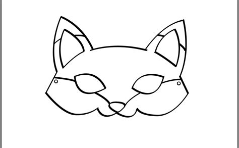pin  annette hollis  tylers masks fox printable tyler fox