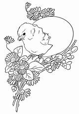 Easter Coloring Chick Pages Printable Chicks Categories sketch template