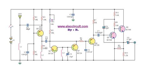 fm receiver circuit  pcb simple circuit eleccircuitcom