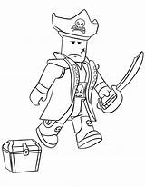 Roblox Pirate Coloring Pages Printable Kids Categories sketch template