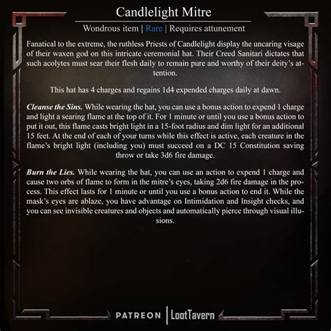 [art][oc] candlelight mitre fanatical to the extreme the ruthless