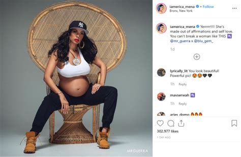 She So New York Erica Mena S Gangsta Maternity Pic Has Fans