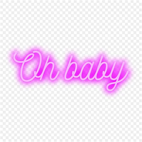 baby vector hd images  baby neon sign  pink  baby glowing