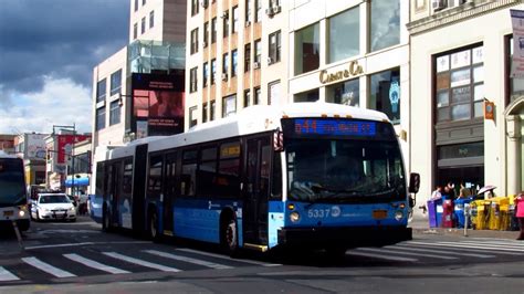 mta  york city bus  nova bus lfs lfs articulated units  flushing queens youtube