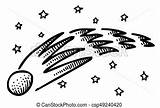 Comet Clipart Cartoon Drawing Freehand Artistic Clip Clipground Stock sketch template