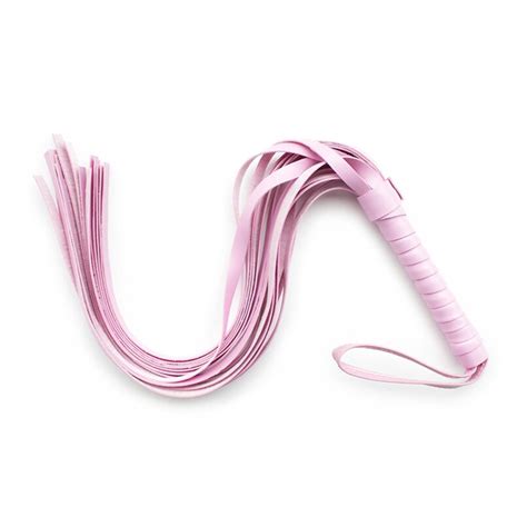 Pink 48cm Erotic Pu Leather Sexy Whip Sex Toys For Couples Adult Games