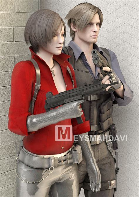 ada wong and leon kennedy re6