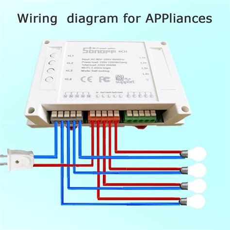 sonoff ch itead channels smart home remote control wireless sonoff wiring diagram wiring