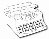 Precision Typewriter Frantic Stamper sketch template