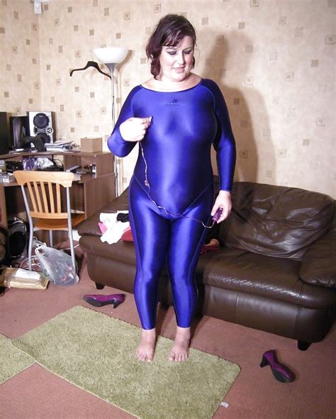 bbw in spandex catsuit 4 pics