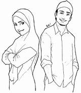 Coloring Muslim Pages Islamic Anime Getdrawings Getcolorings sketch template