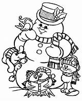 Snowman Coloring Christmas Pages Snow Man Friends Playing Printable Holidays Celebrating Giant Mr Print Color Kids Sheets Cute Book Printables sketch template