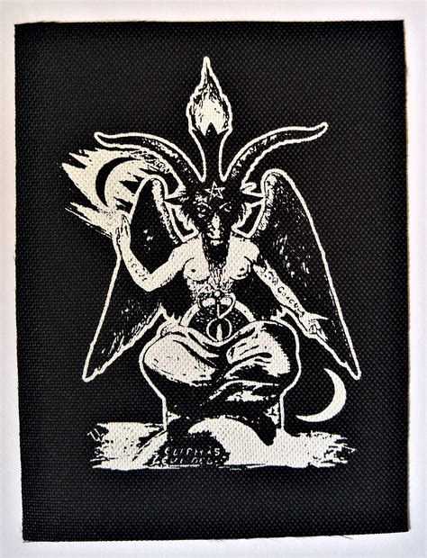 buy baphomet patch demonic pentagram devil demon dragon evil goat
