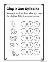 Clap Syllables Worksheet sketch template