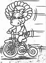 Coloring Bop Baby Rides Trike Her Wecoloringpage sketch template