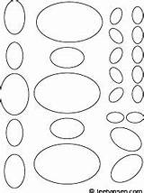 Oval Shapes Coloring Pages Worksheet sketch template