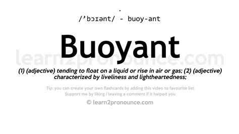 pronunciation  buoyant definition  buoyant youtube