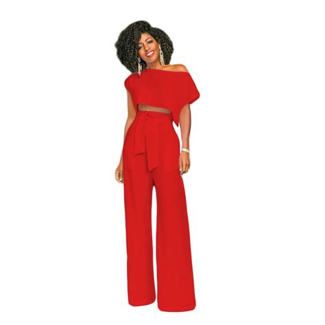 2018 summer wide leg pant suit women two piece set crop top and pants