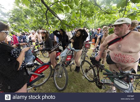 world naked bike ride in london beginning in hyde park