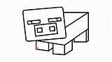 Minecraft Pig Draw как майнкрафт нарисовать из sketch template