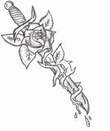 Dagger Tattoo Drawing Rose Vines Designs Tattoos Flower Drawings Stylinson Larry Similar Deviantart Concept Sketch Though Getdrawings Idea Daggers Roses sketch template
