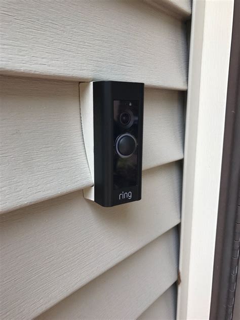 ring doorbell didnt fit  house   designed  plinth  match  siding profile  tilt