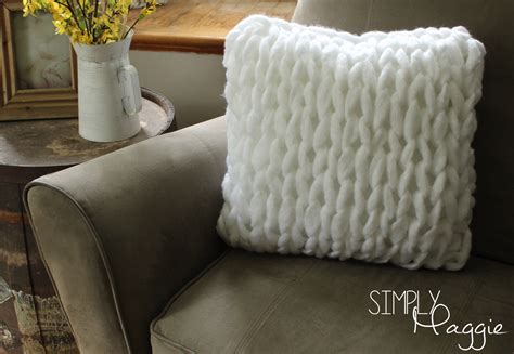 One Hour Arm Knit Pillow Pattern Simply Maggie