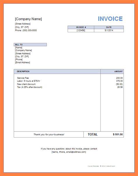 employed invoice template uk  invoice template word invoice