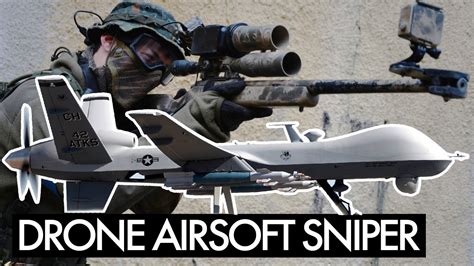 urban airsoft sniper drone action youtube