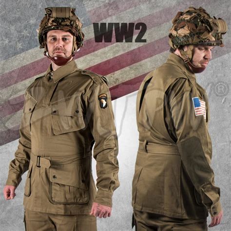 ww  army military  airborne paratrooper suits uniforms   trainning exercise