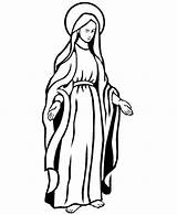 Mary Coloring Mother Clipart God Virgin Library Drawings Clip sketch template