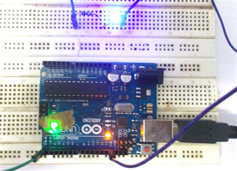 led blinking  arduino uno circuit  code